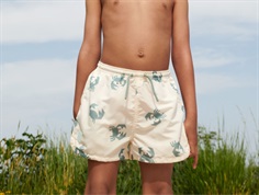 Liewood Aiden swim shorts sandy with crab print UV40+